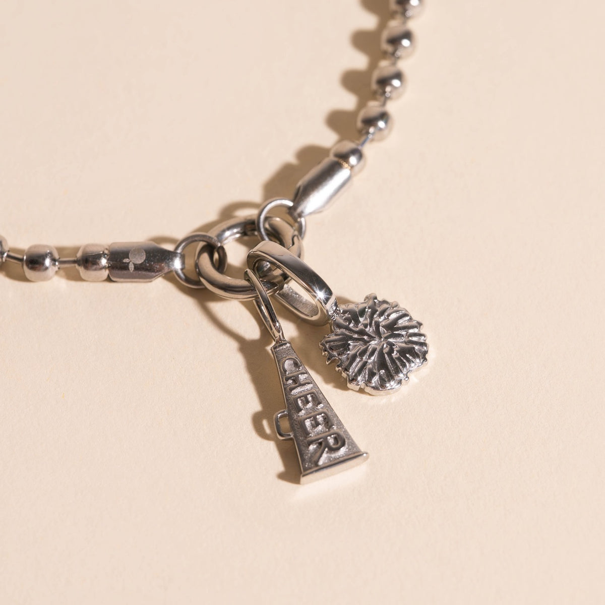 Cheer Pom Necklace Charm