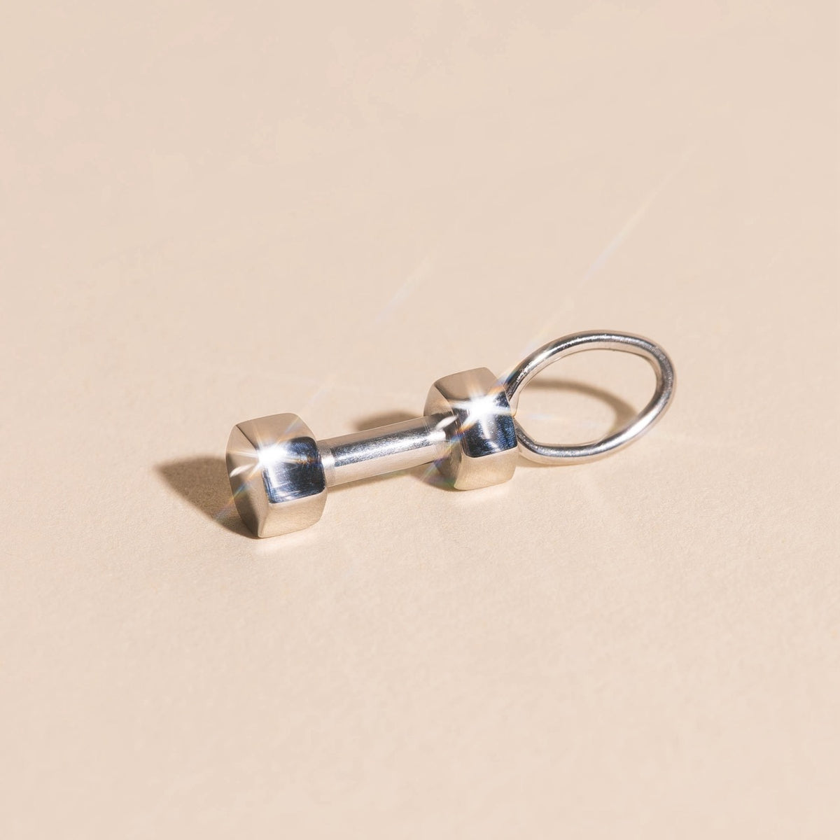 Dumbbell Necklace Charm