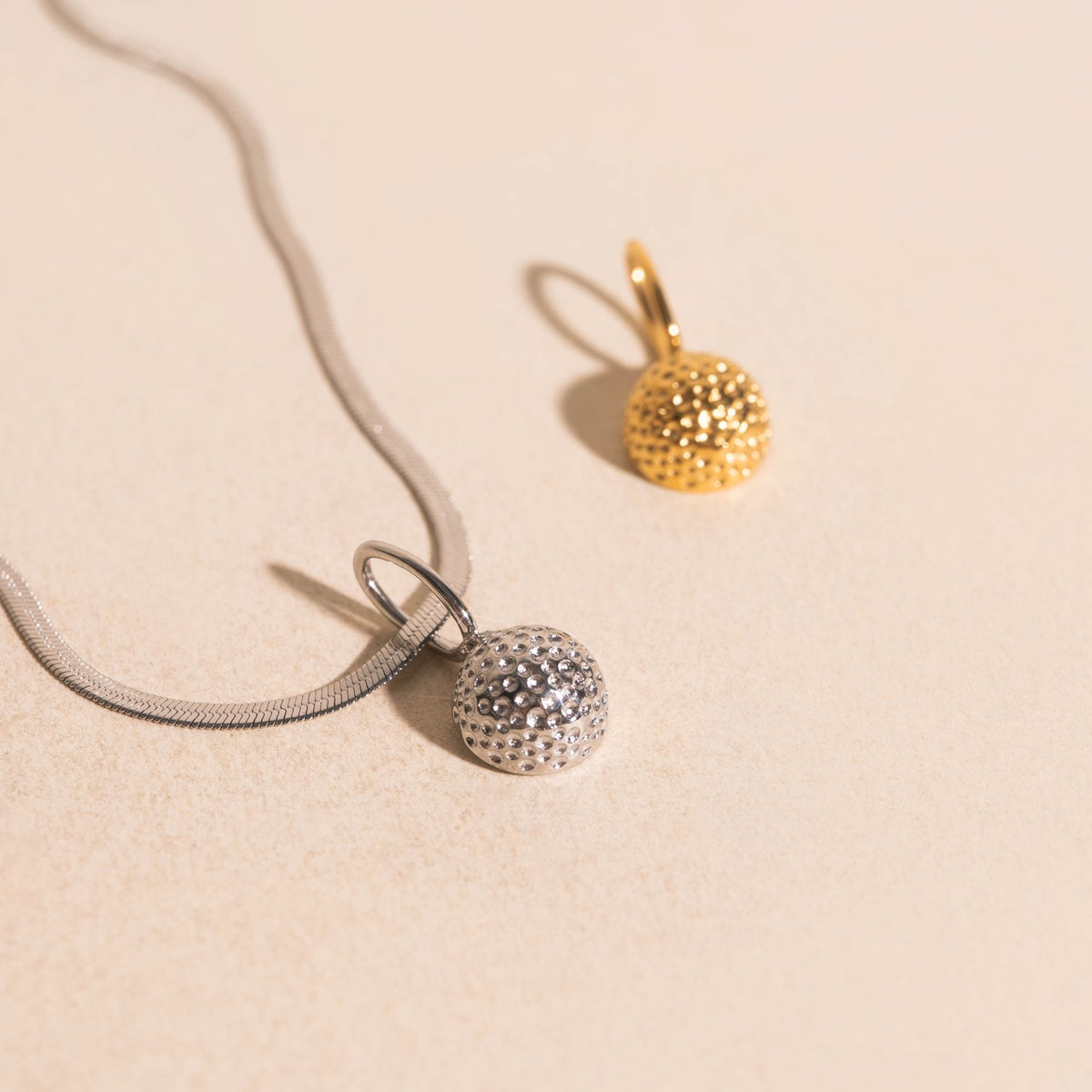 Golf Ball Necklace Charm