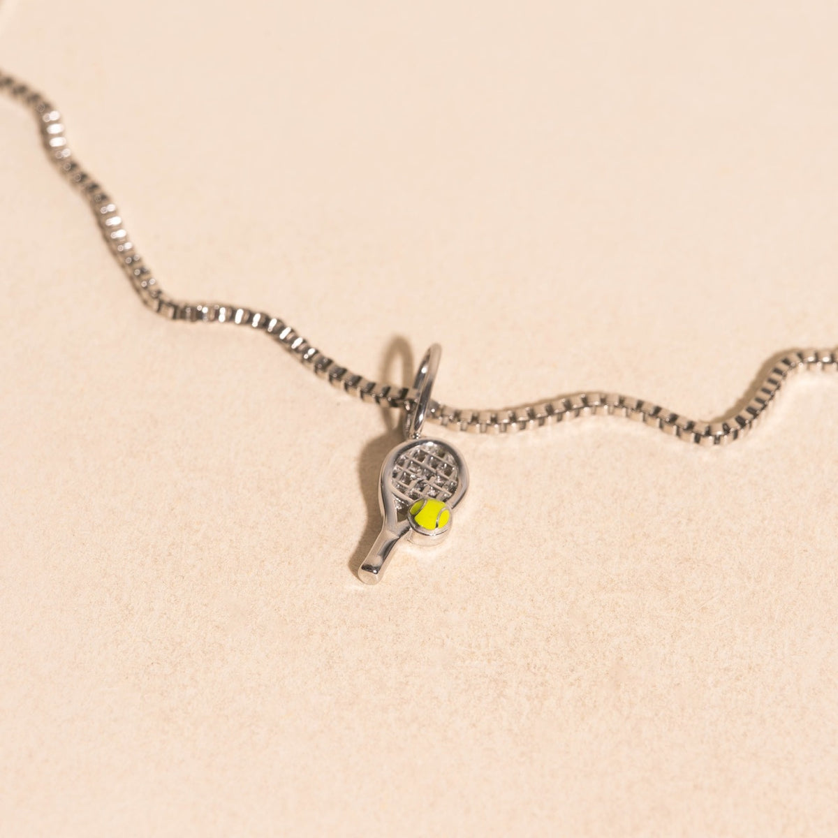 Tennis Racket Necklace Charm