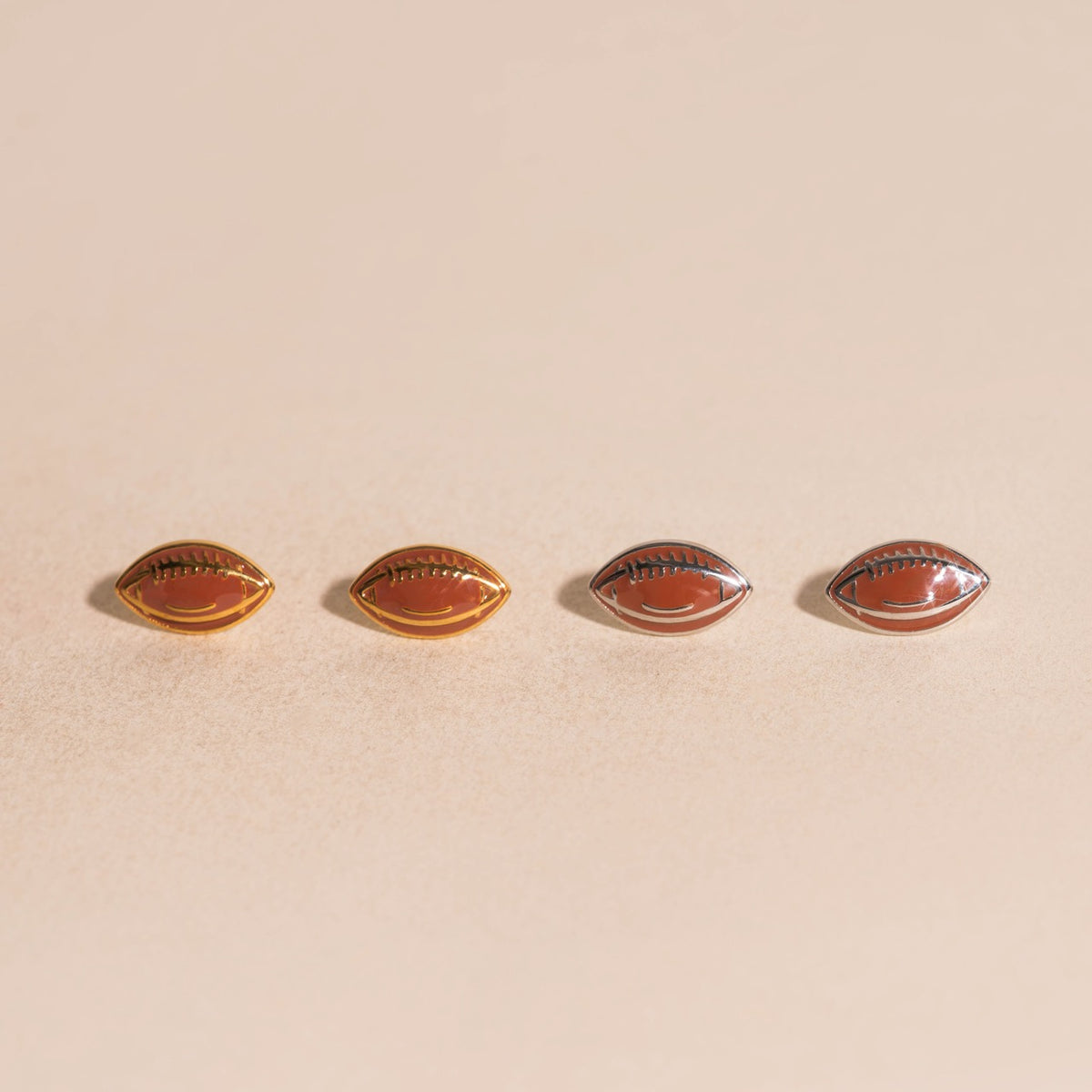 Football Stud Earrings