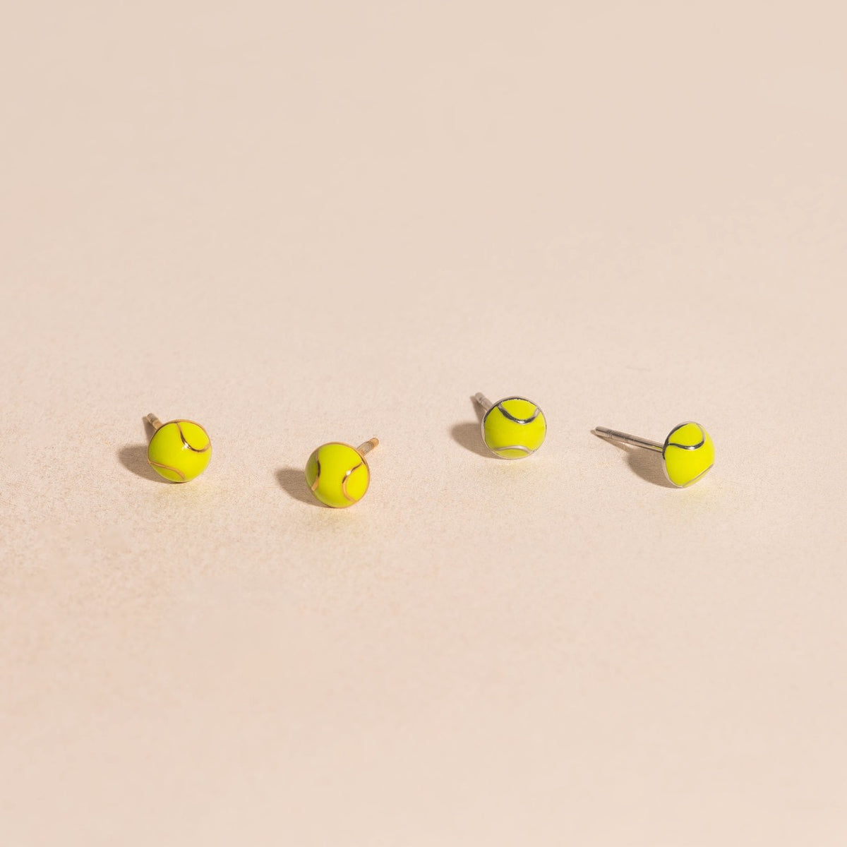 Tennis Ball Stud Earrings