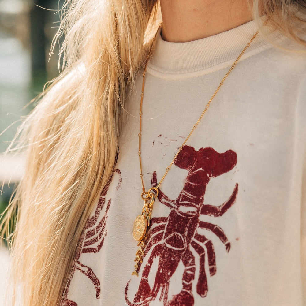 Fishbone Necklace Charm