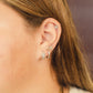 Folded Heart Stud Earrings