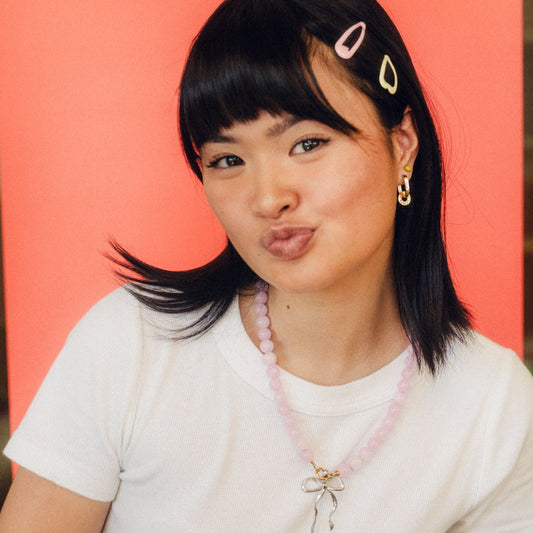 Pink Gumball Necklace (20")