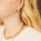 Color Block Huggie Hoop Earrings