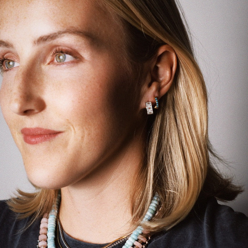 Santa Fe Super Chunky Huggie Hoop Earrings