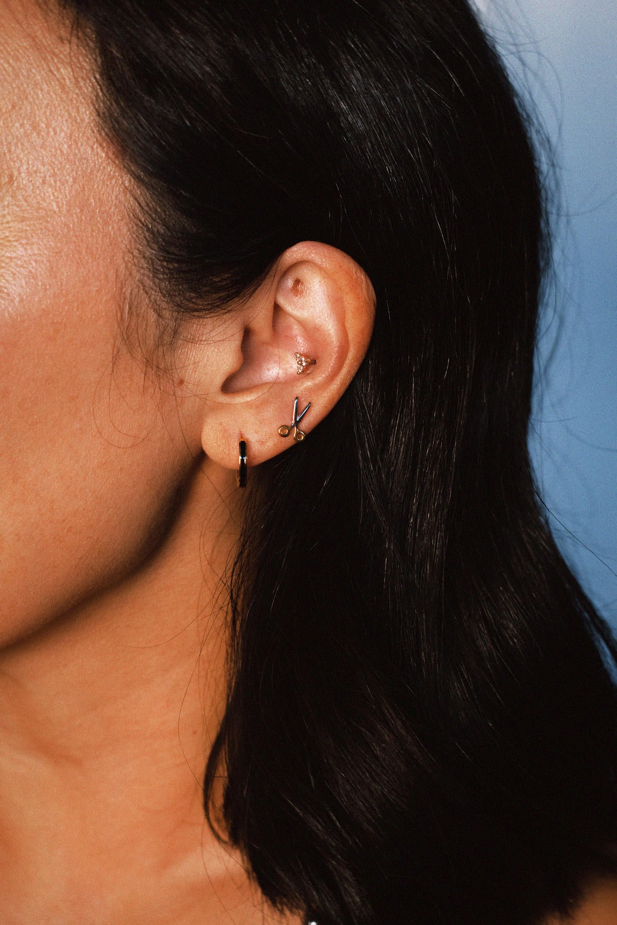 Crystal Trio Stud Earrings
