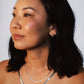 Oblong Line Huggie Hoop Earrings