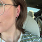 Natural Pearl Huggie Hoop Charms