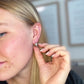 Starburst Chunky Huggie Hoop Earrings