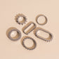Necklace Extender Charm Combo 6-pack (Silver)